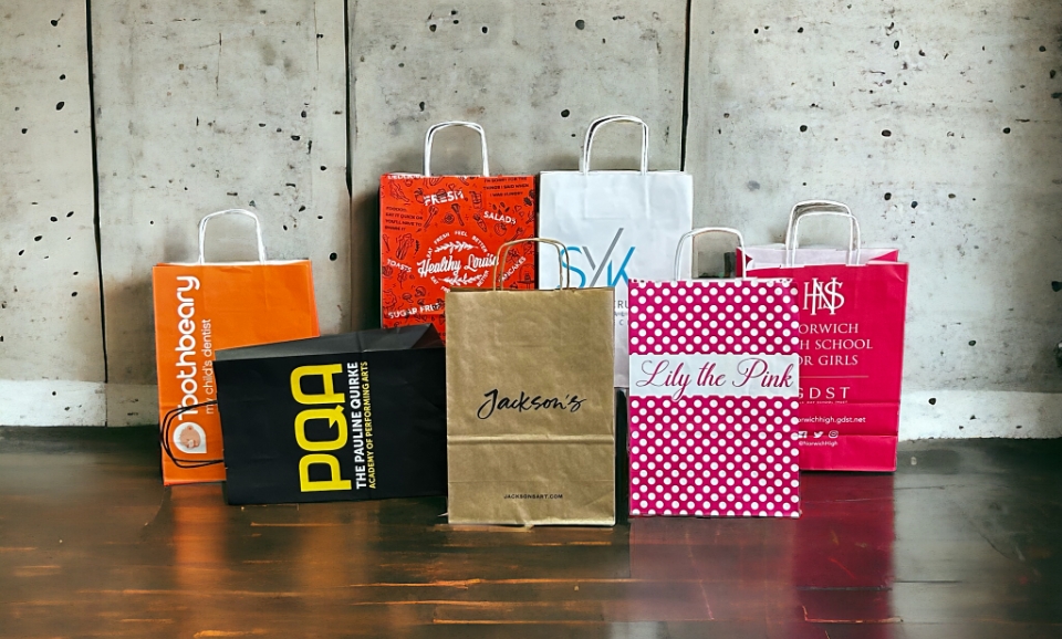 Printed Paper Carrier Bags Paper Bags With Logo Get A Quote